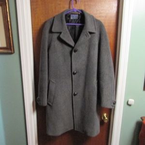 Vintage Pendleton Mens Gray Wool 3/4 Size 42 Coat